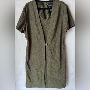 SCARLETT Olive Green Dress‎ size 14